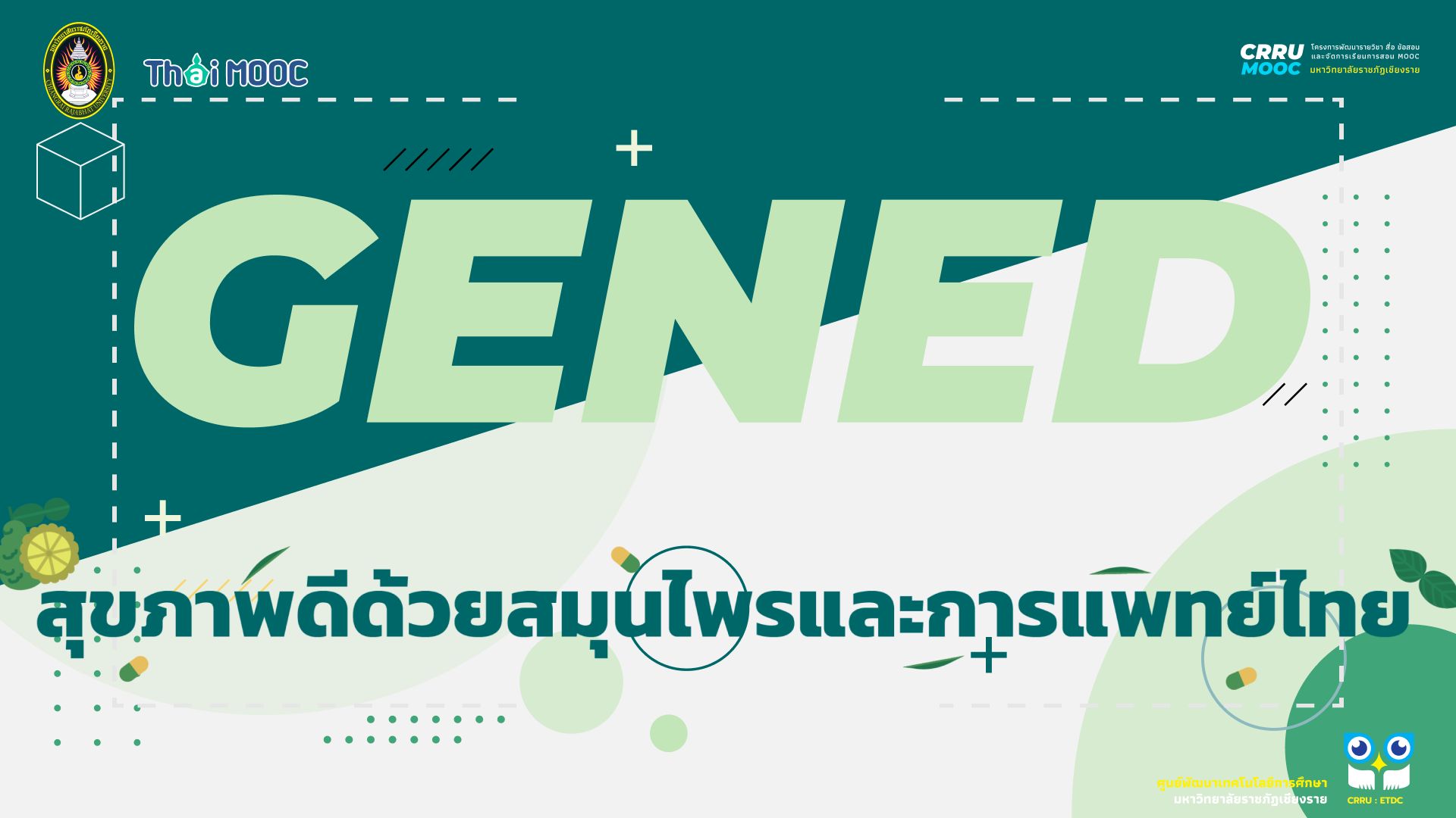 GECRRU225 | สุขภาพดีด้วยสมุนไพรและการแพทย์ไทย